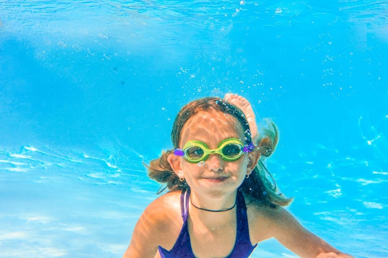 Girl Holding Her Breath Under Water